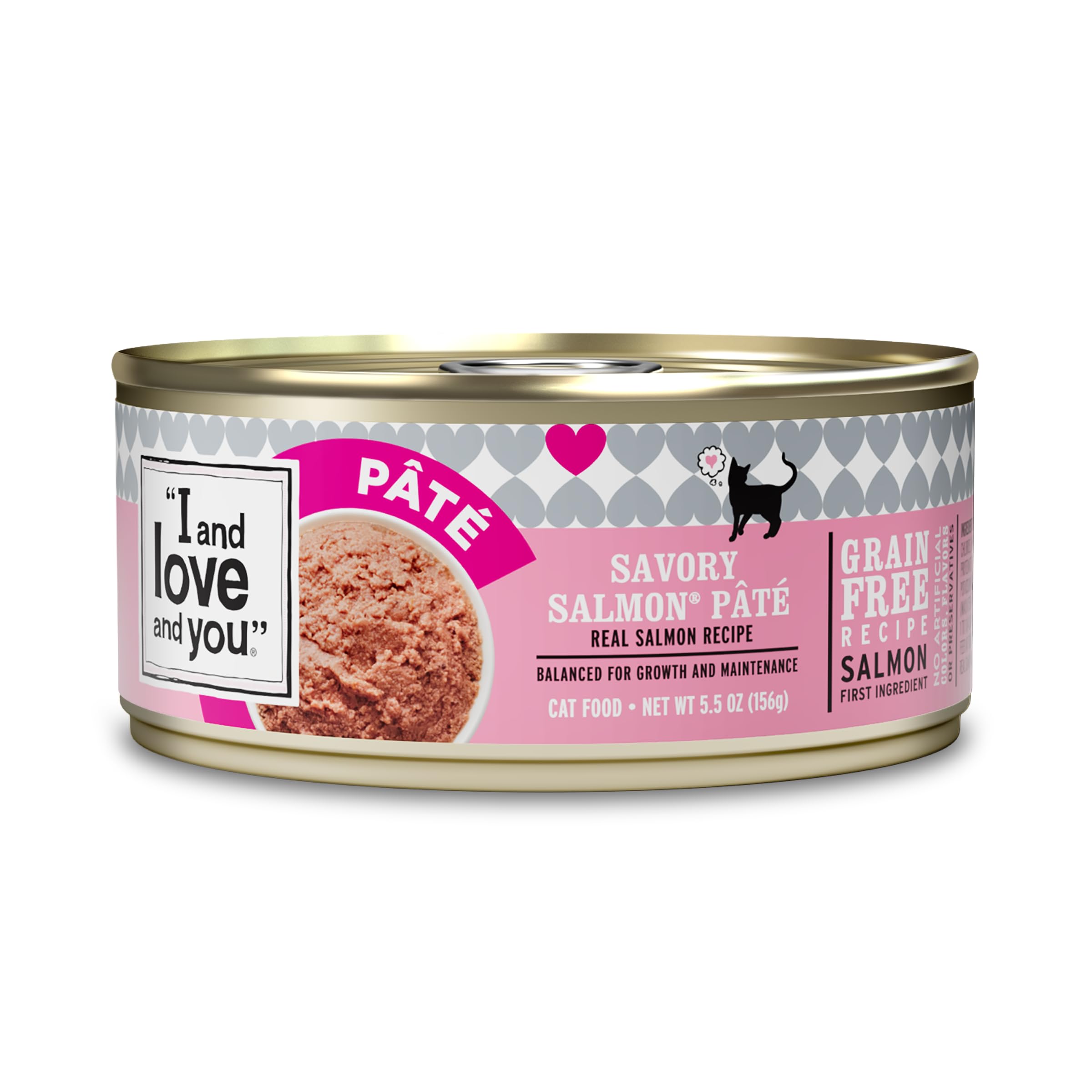 I and Love and You Salmón Pate para gatos, textura suave y apetecible.