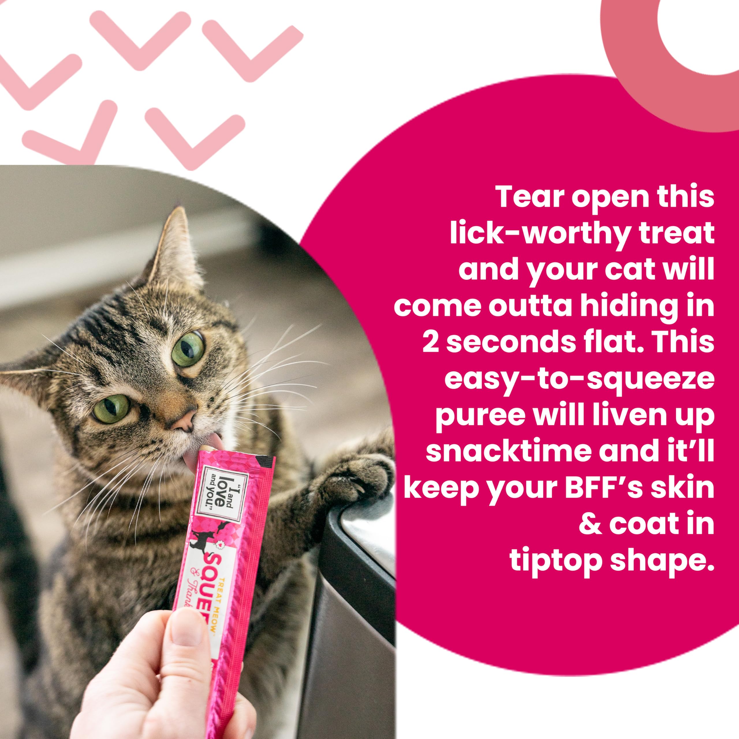 I AND LOVE AND YOU Treat Meow, proteína no GMO con sabor natural
