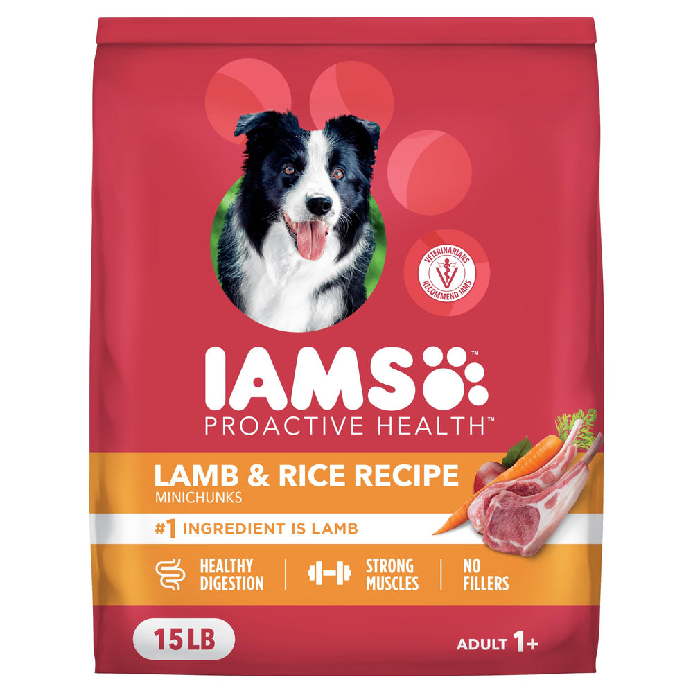 IAMS Alimento Seco para Perro Cordero y Arroz en bolsa: proteína de alta calidad para energía diaria