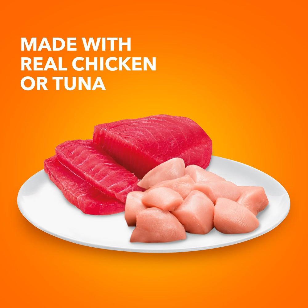 IAMS pollo y atún en pate, sabor real en cada porción.