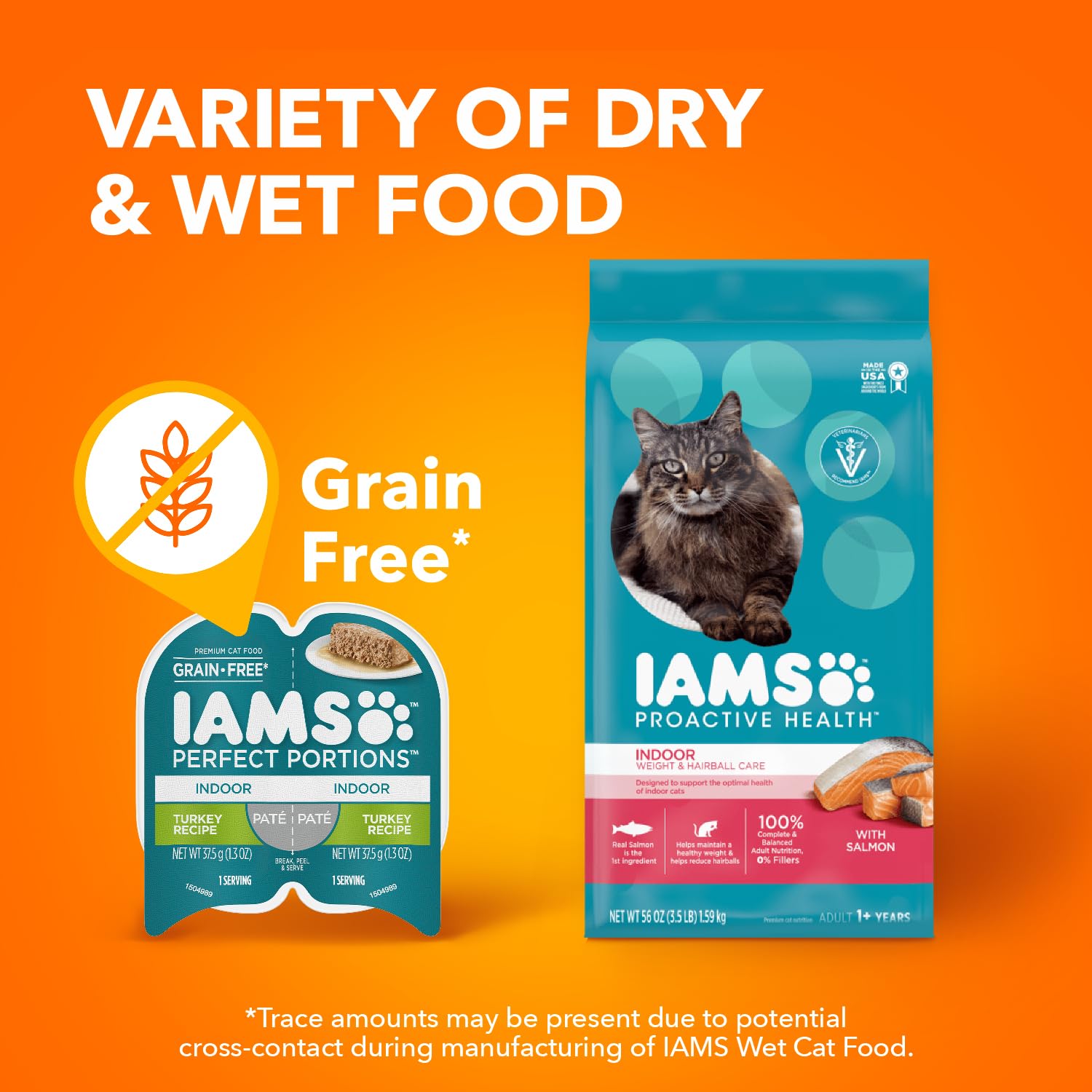 IAMS Hecho en Estados Unidos Indoor, calidad y seguridad