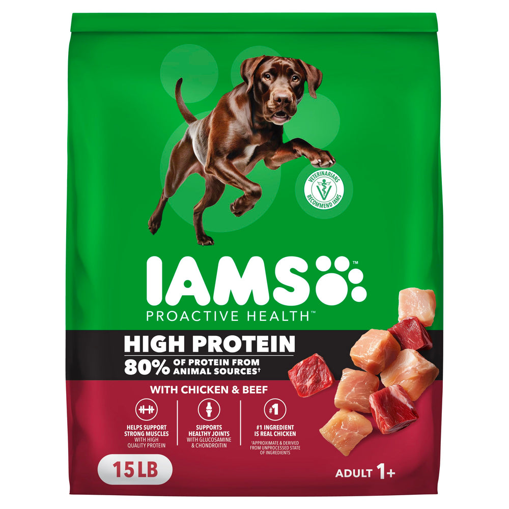 IAMS Proactive Health alto proteína, bolsa de 15 lb para perros activos