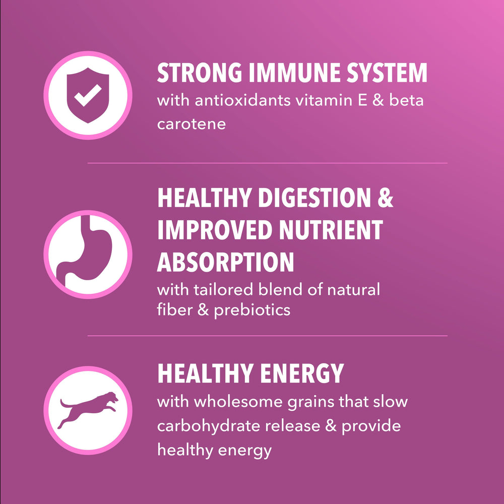 Antioxidant blend with Vitamin E and Beta Carotene for immune-supporting nutrition.