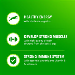 IAMS Proactive Health Minichunks beef and egg protein supports muscles