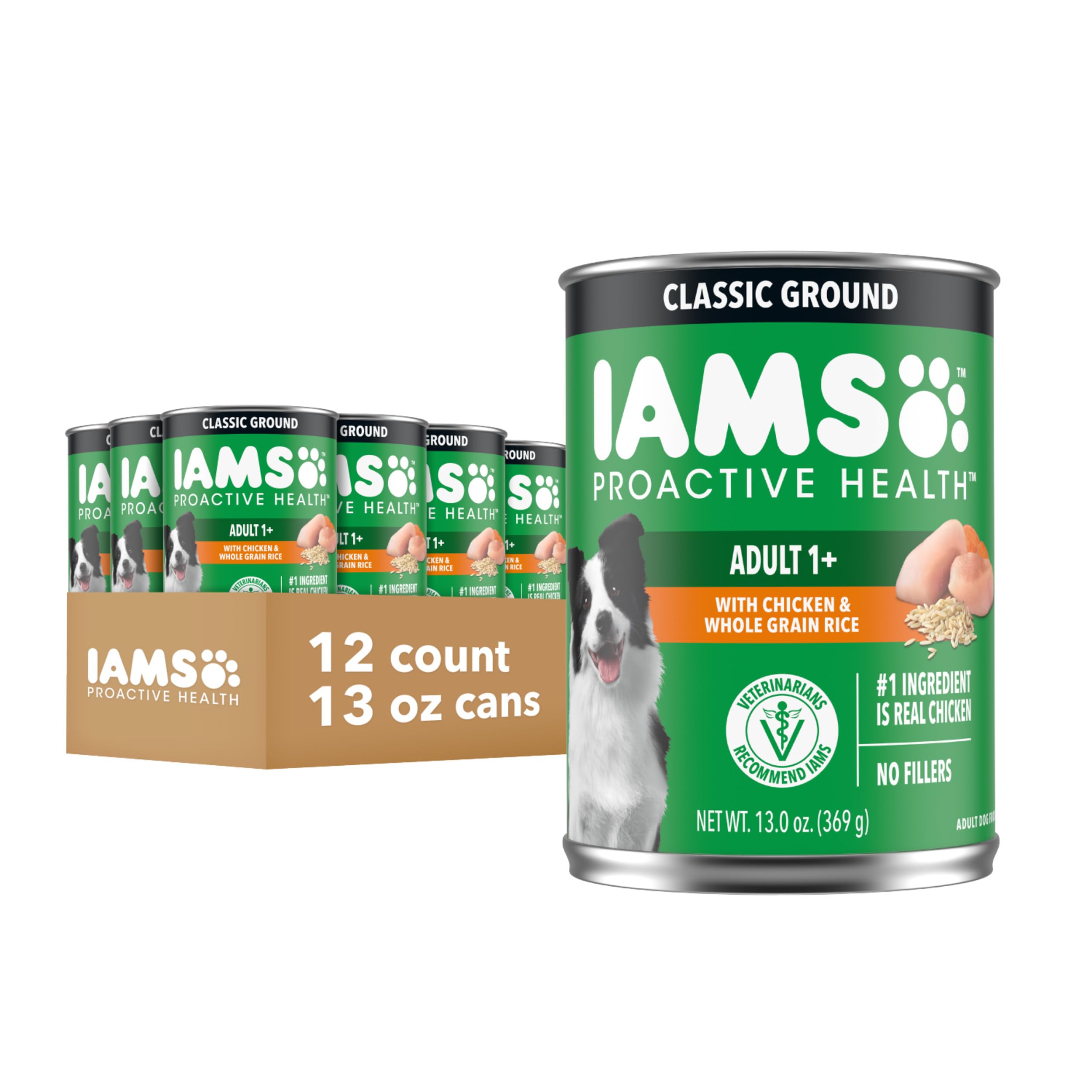IAMS Proactive Health: latas con carne real en salsa, sabor sabroso para perros