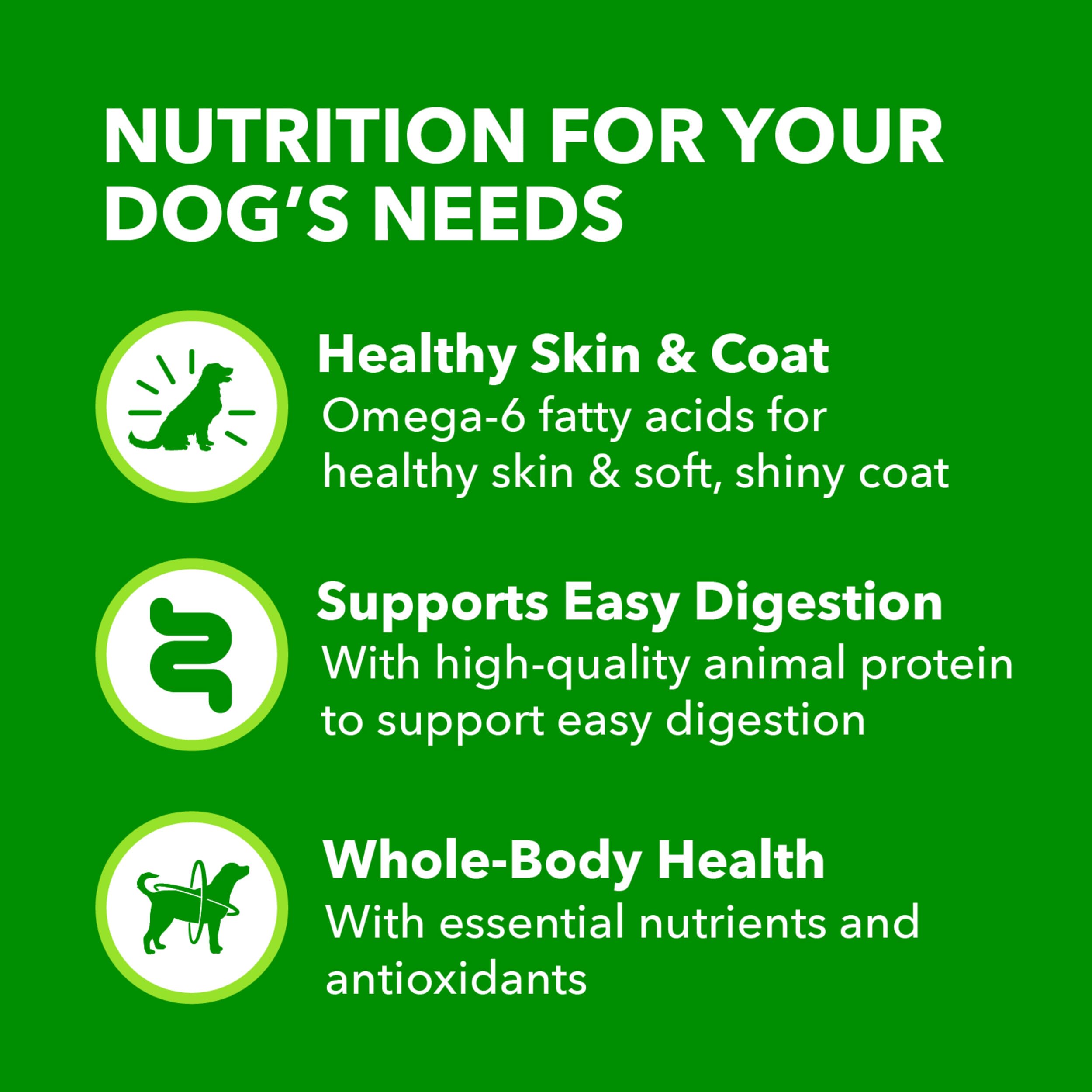 IAMS Proactive Health: omega-6 para piel y pelaje saludables.