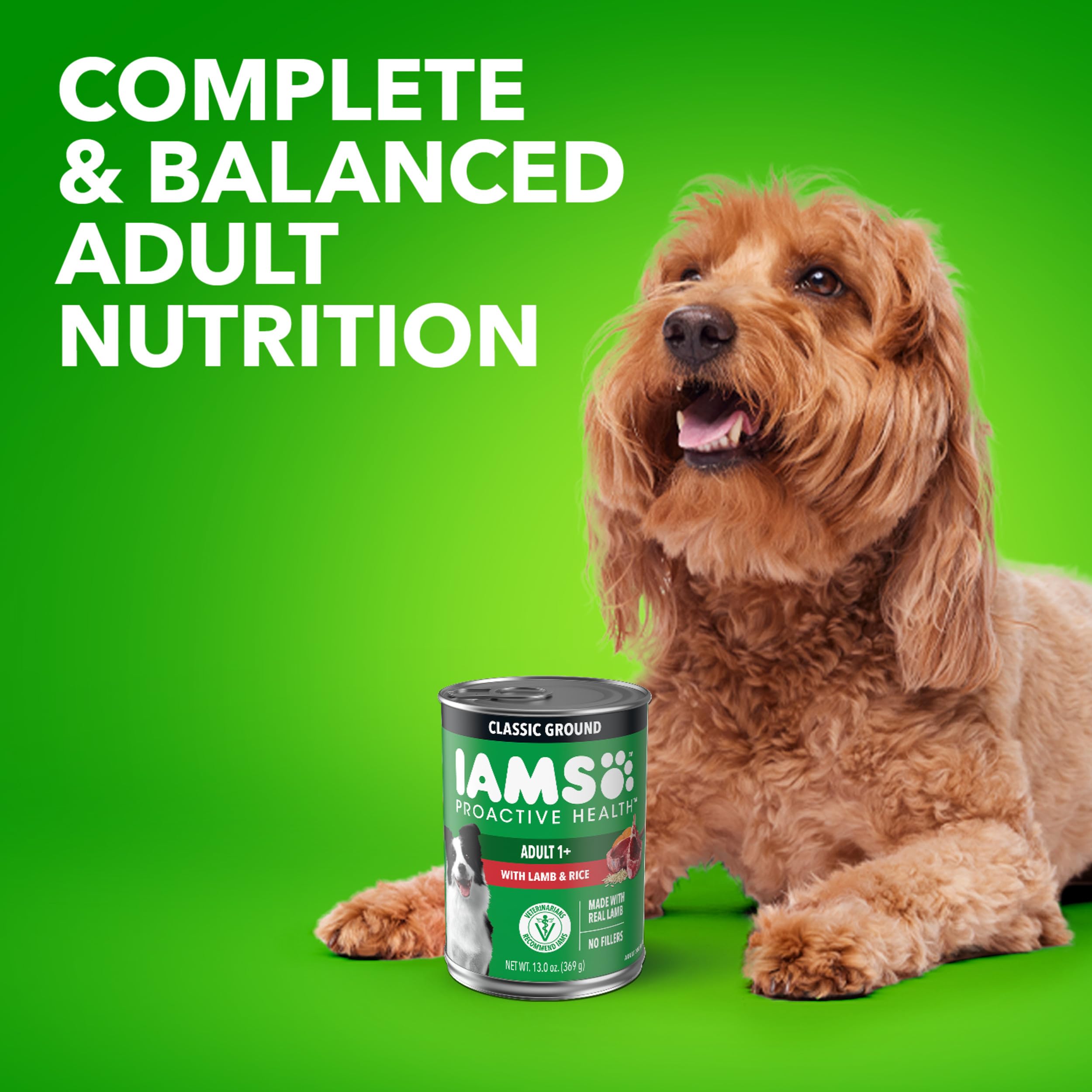 IAMS Proactive Health: lata de 12, empaque práctico para familias.