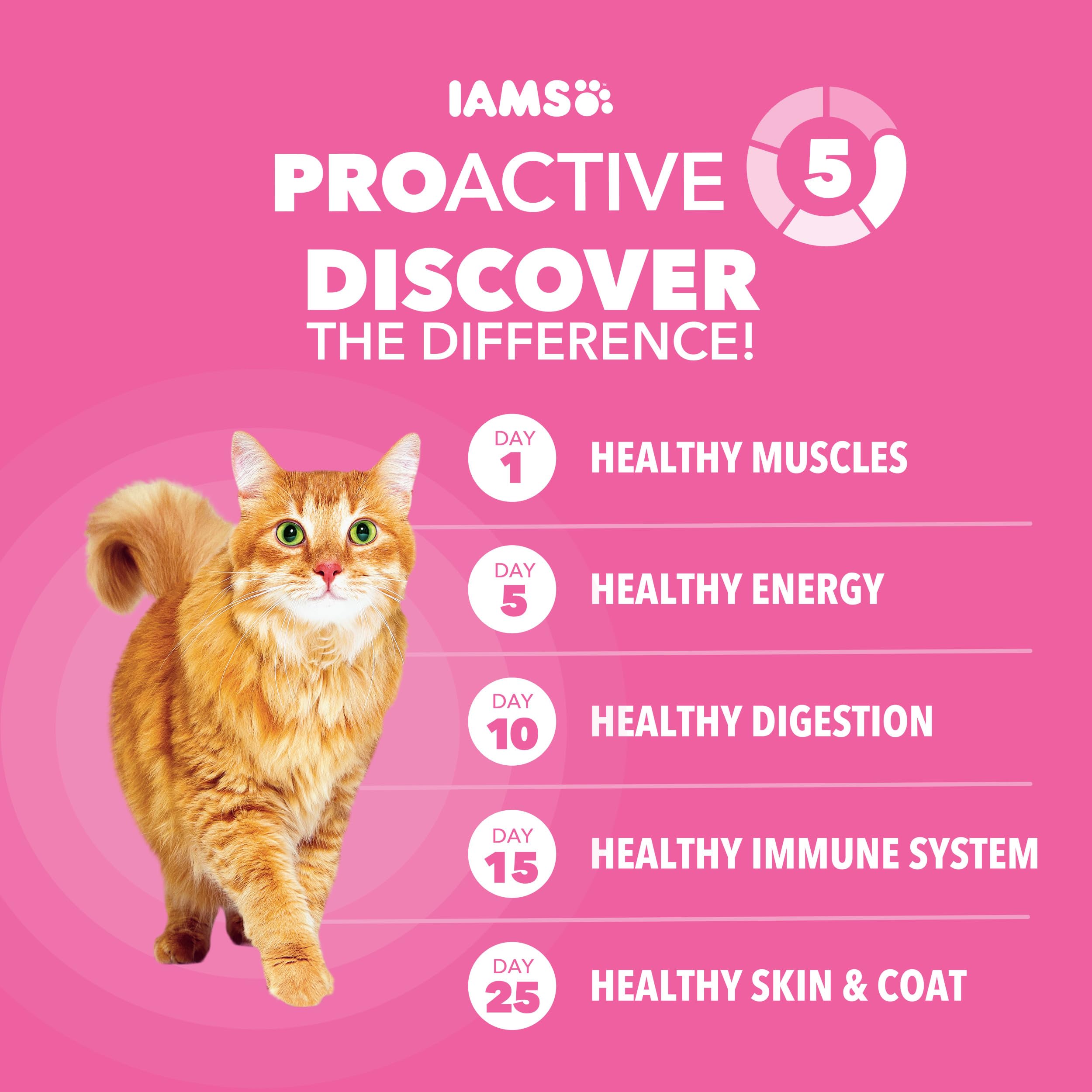 Omega 6 y 3 en IAMS Proactive Health, piel y pelaje saludables.