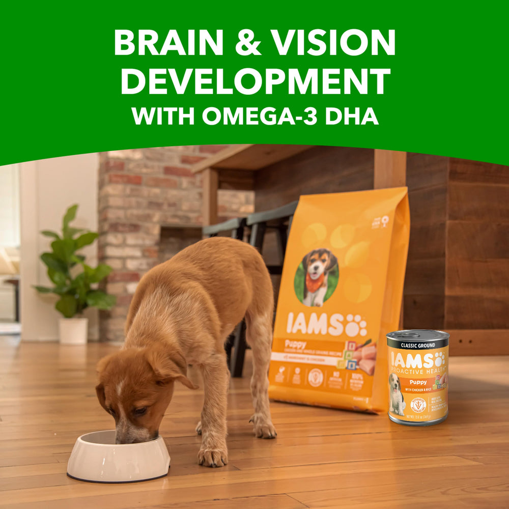 IAMS Proactive Health Puppy, receta sin rellenos ni sabores artificiales.