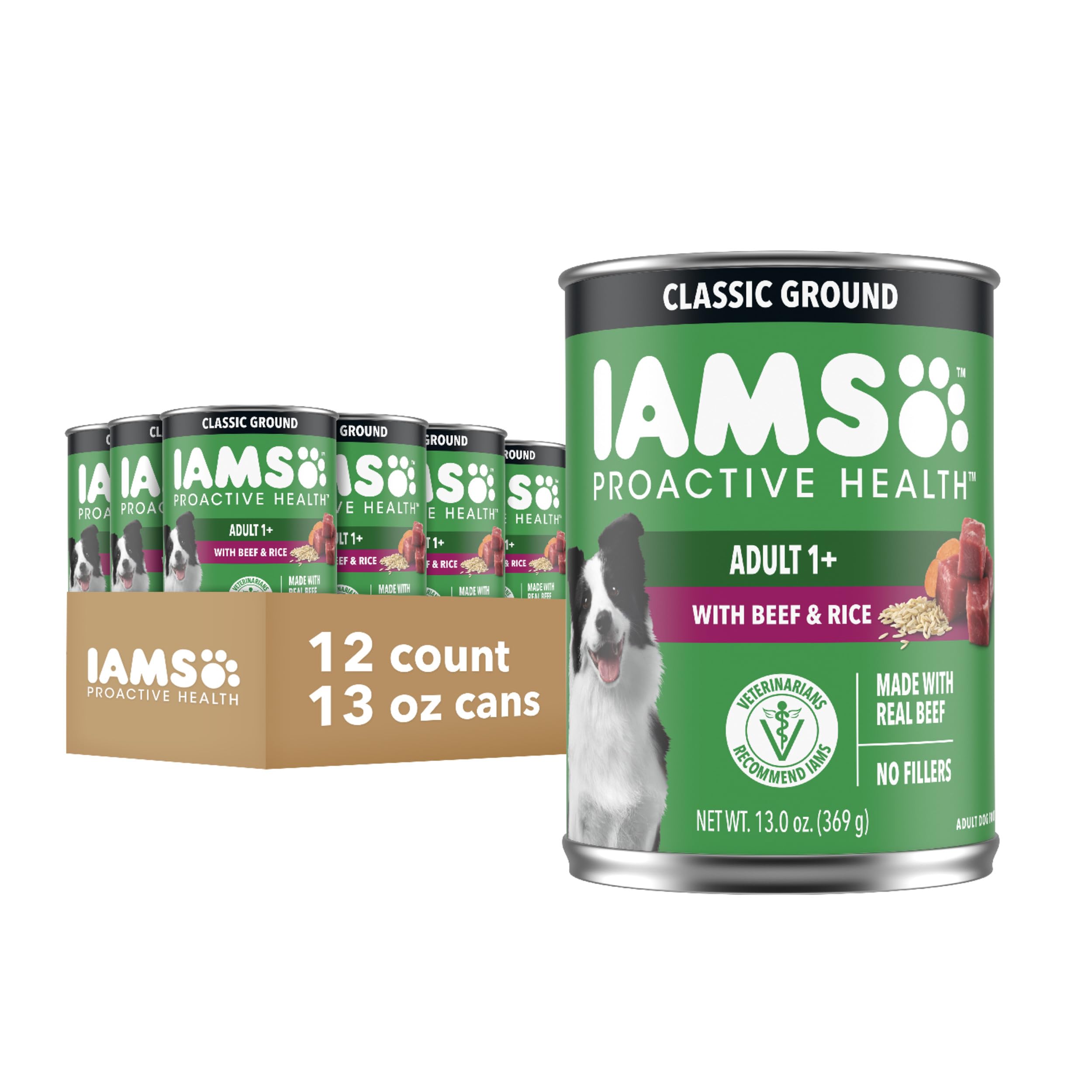 IAMS Salud Proactiva: lata salsa carne real, sabor irresistible para perros adultos