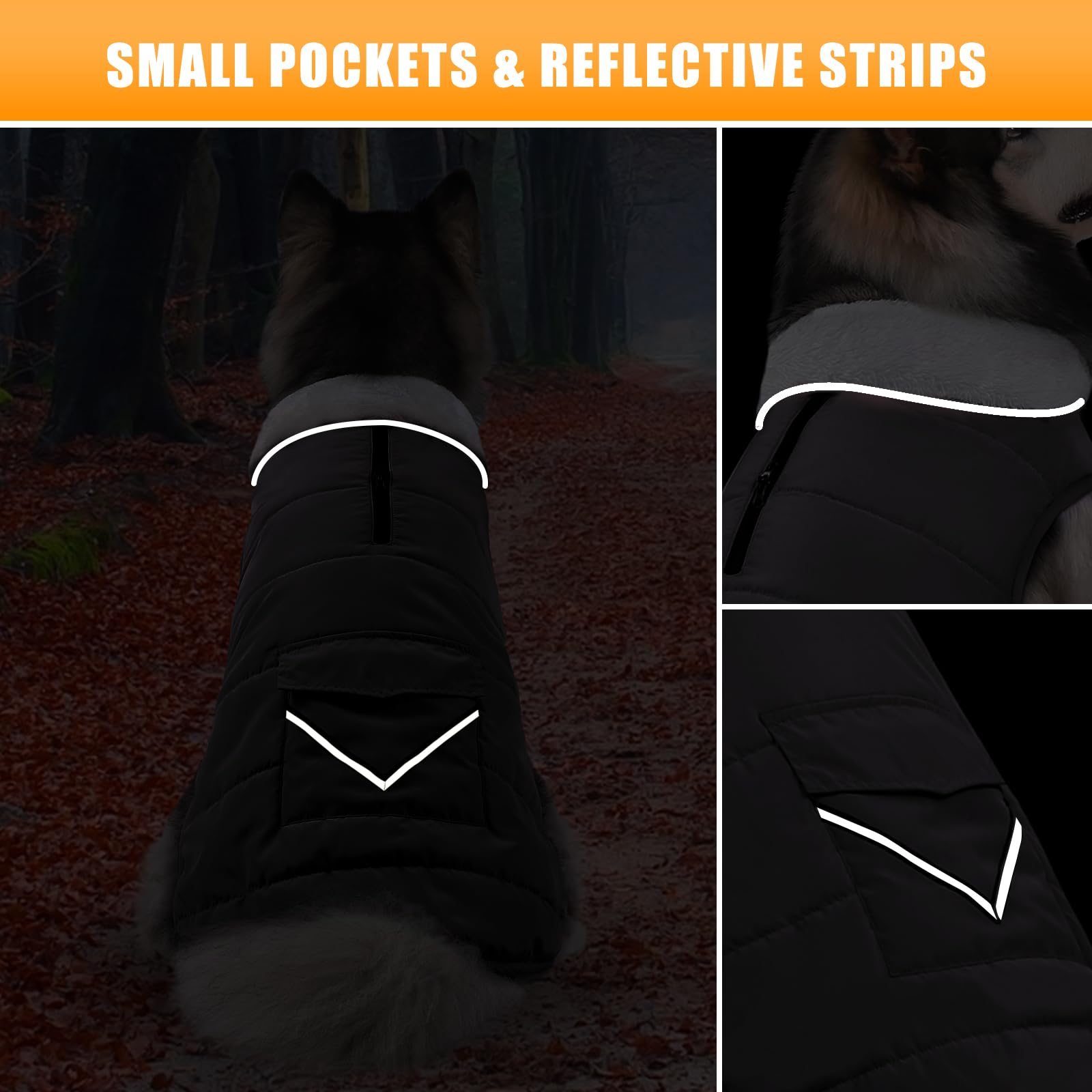 iBuddy chaqueta con tiras reflectantes: mejor visibilidad en paseos nocturnos