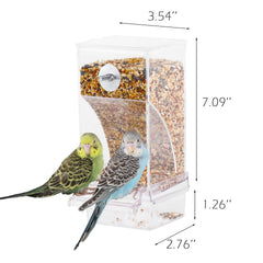 IBWell percha transparente acrilica para pajaros, promueve postura estable al comer.