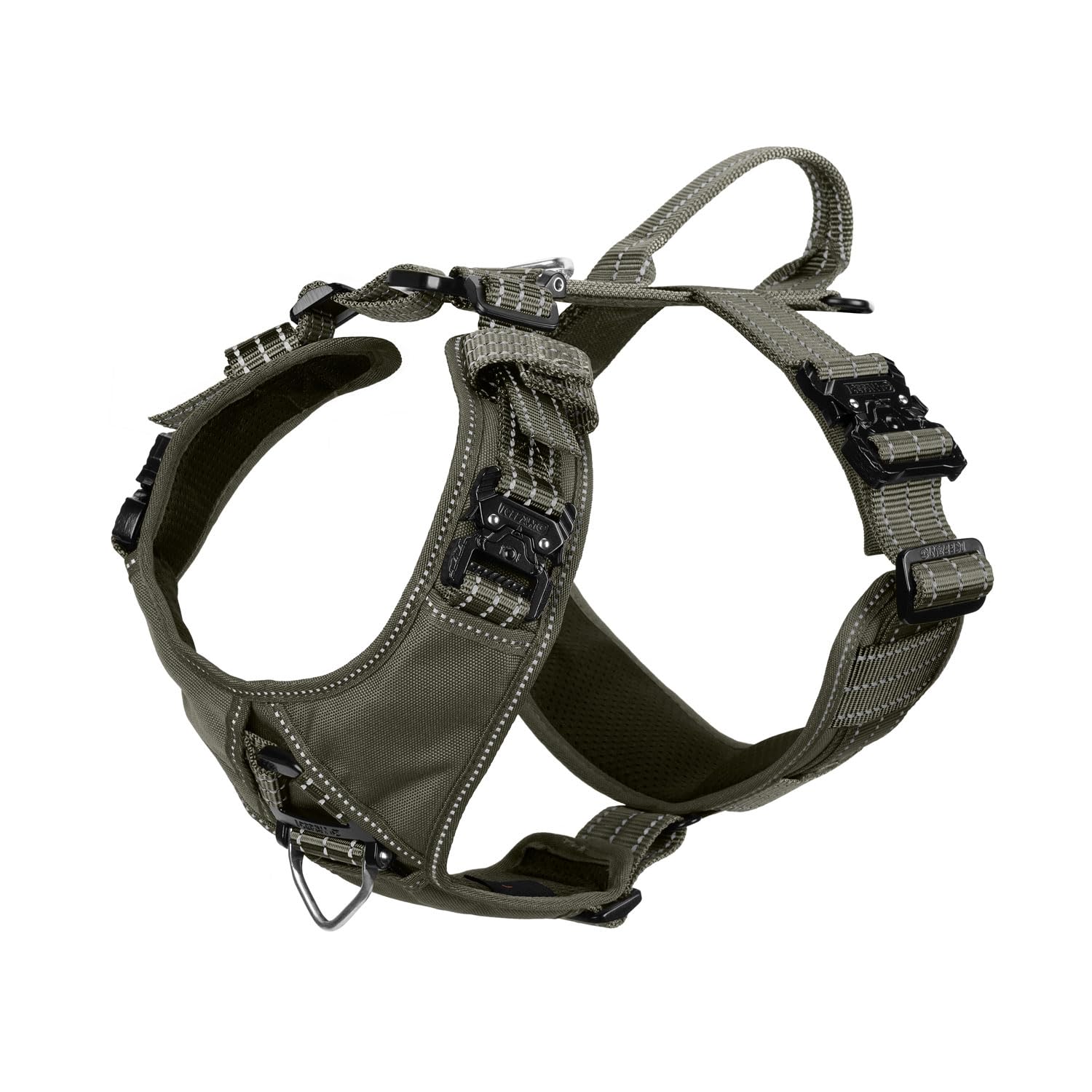 ICEFANG arnés para perro con 4 hebillas metálicas para mayor seguridad en paseos