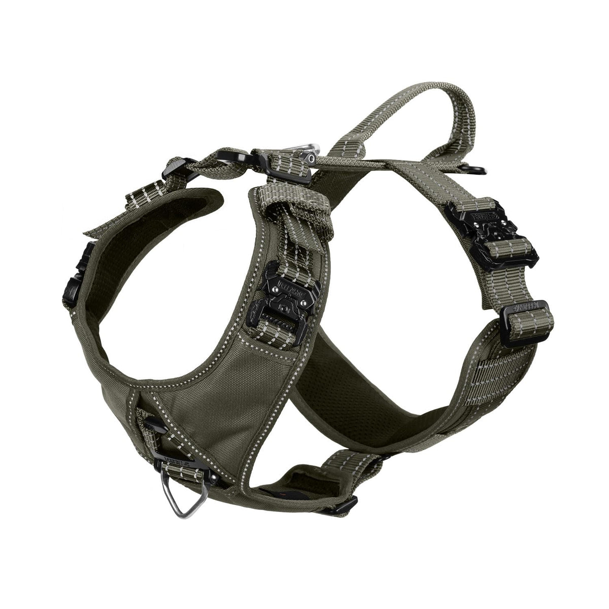 ICEFANG arnés para perro con 4 hebillas metálicas para mayor seguridad en paseos