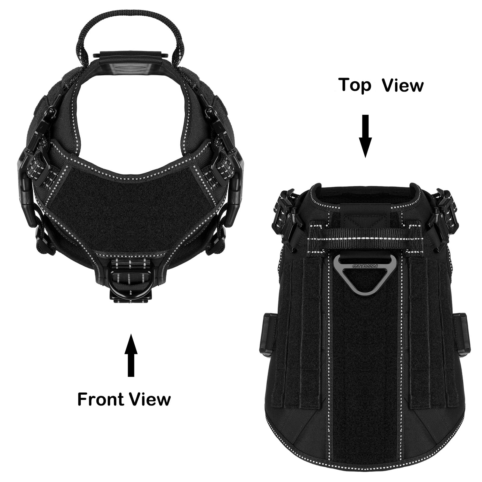 Arnés ICEFANG con paneles MOLLE, ideal para equipar durante entrenamiento o excursiones.