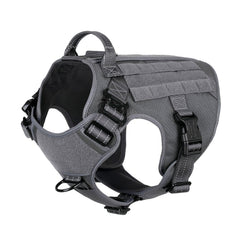 Arnés táctico ICEFANG para perro tamaño grande con hebillas de metal, seguridad mejorada.
