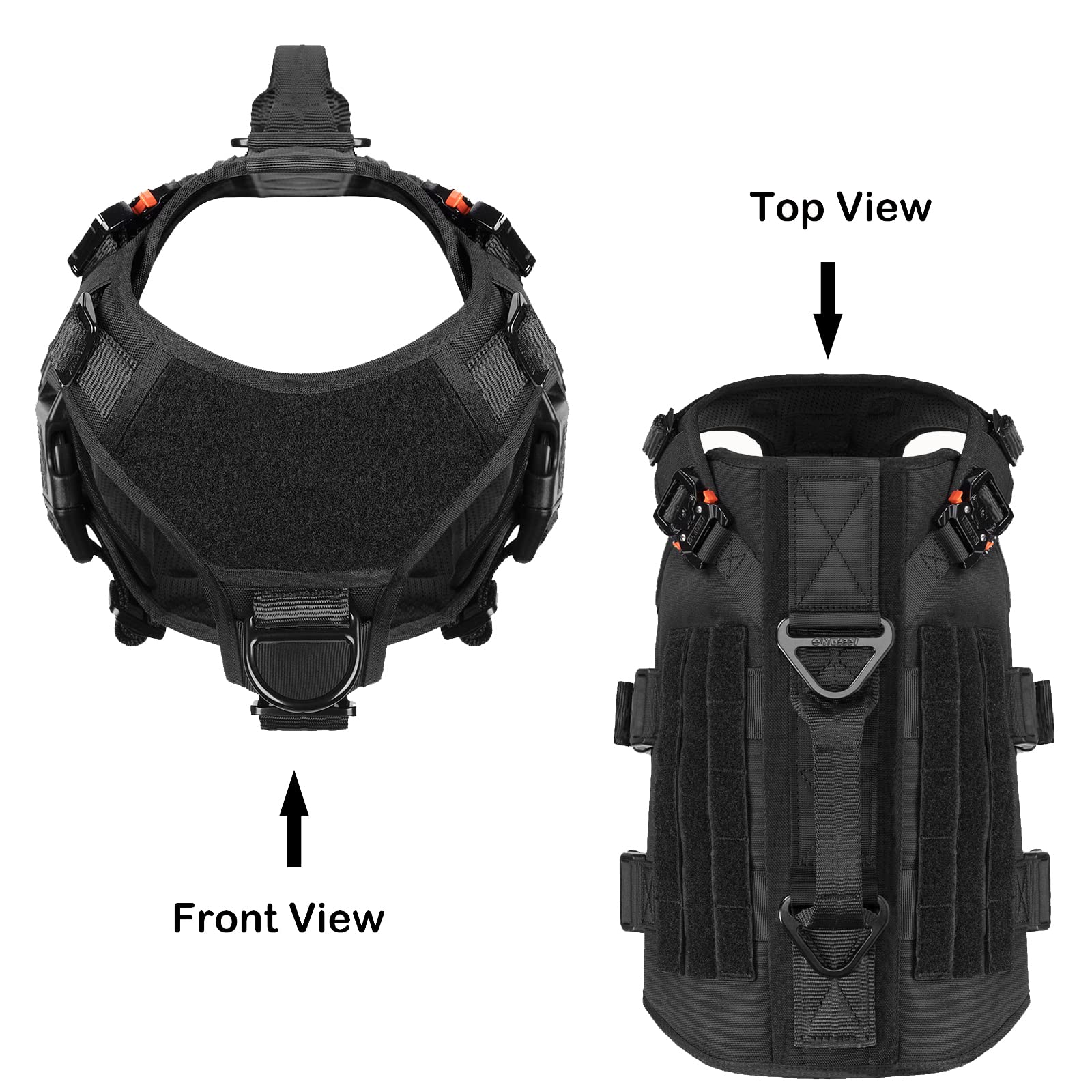 ICEFANG GN3 arnés con sistema MOLLE para equipamiento en caminatas.
