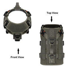 Icefang GN3 paneles MOLLE laterales para llevar accesorios.