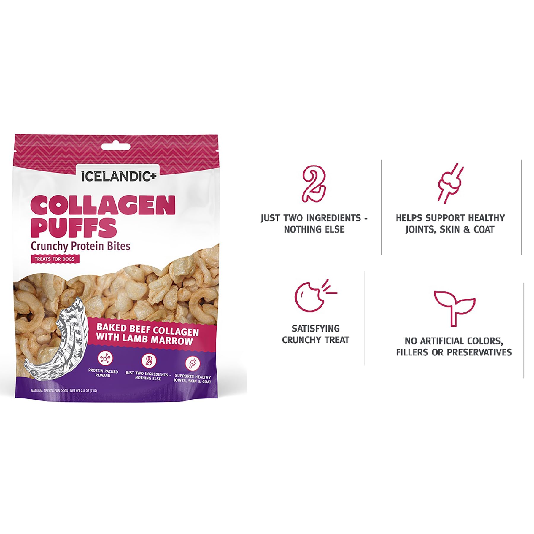 Icelandic+ Collagen Puffs hecho en pequeños lotes en Estados Unidos para calidad