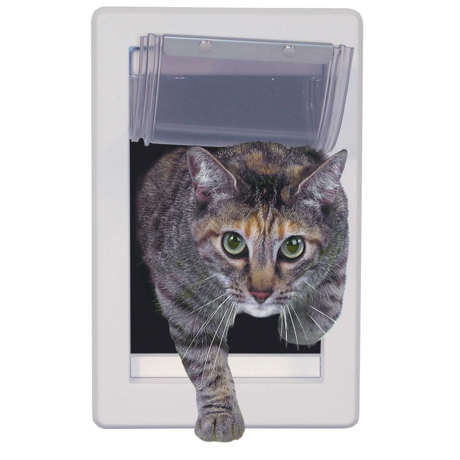 Dimensiones de la puerta Ideal Pet: 10.63 x 2.13 x 7 pulgadas.