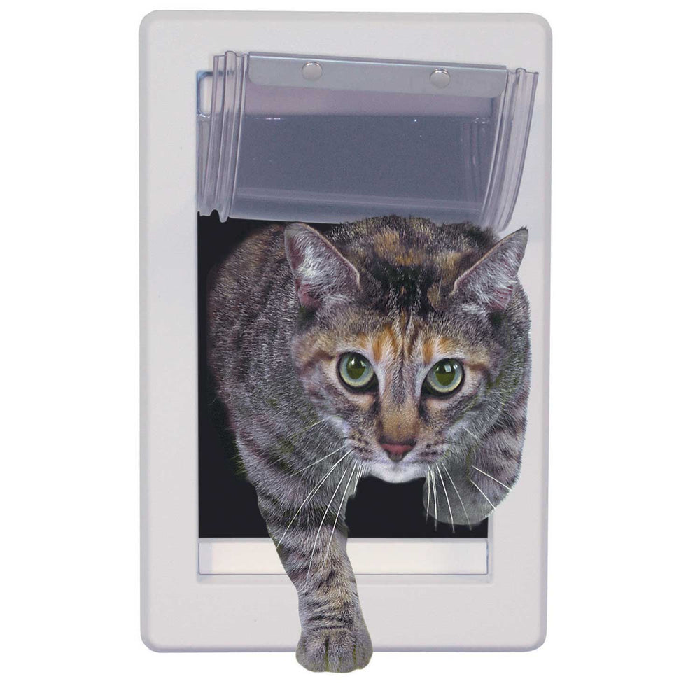 Dimensiones de la puerta Ideal Pet: 10.63 x 2.13 x 7 pulgadas.