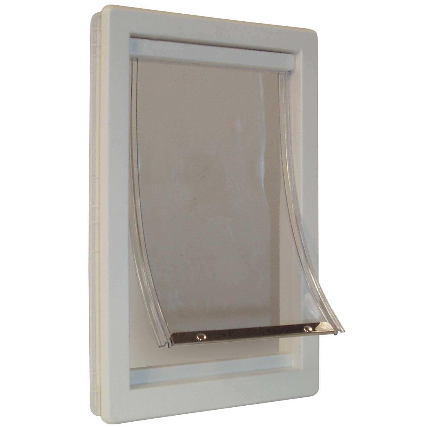 Puerta Ideal Pet con marco telescópico adaptable para diferentes grosores.