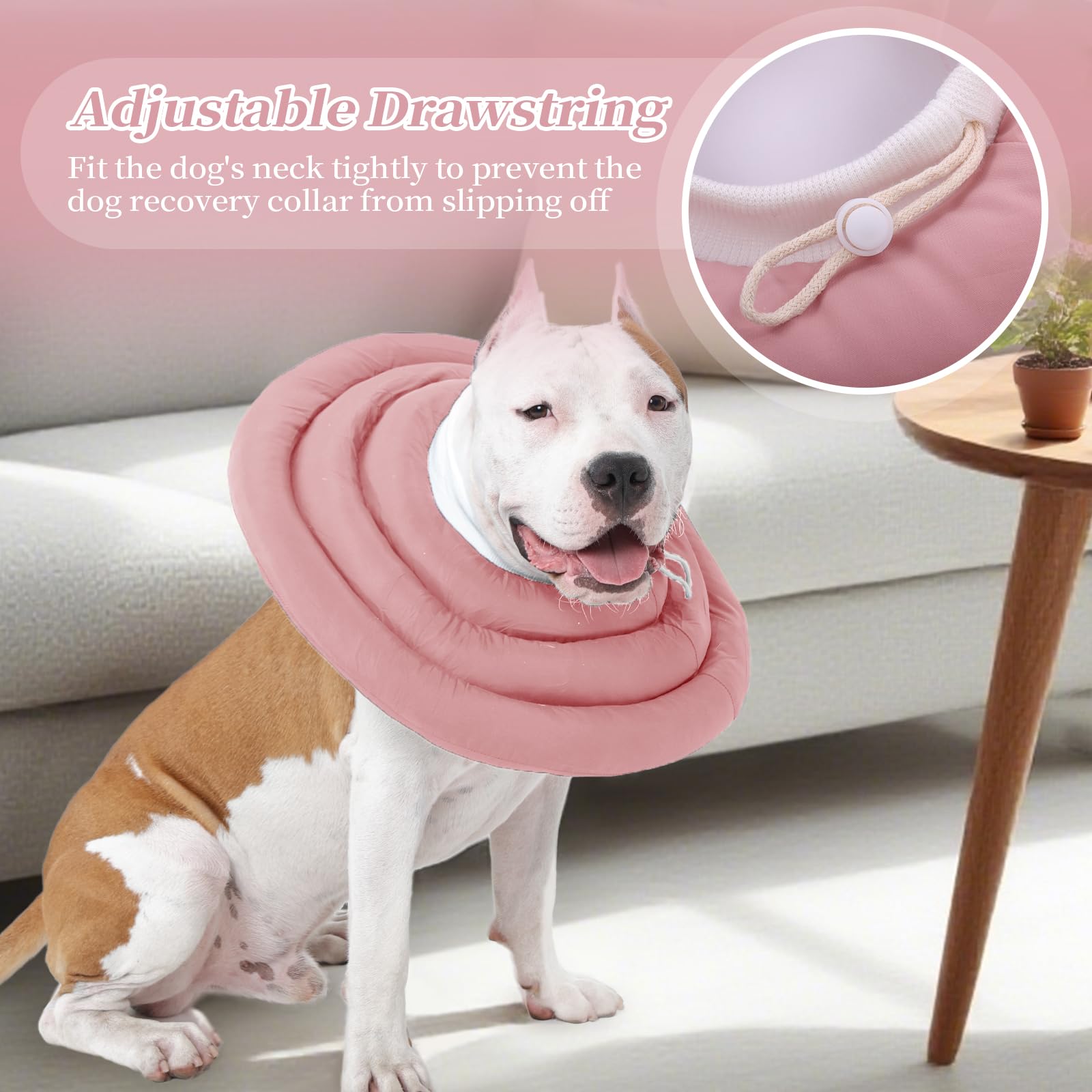 IDOMIK ajuste seguro rosa, talla ajustable para adaptar el cuello del animal