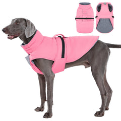 IECOii abrigo para perro con material reflectante y visibilidad nocturna.