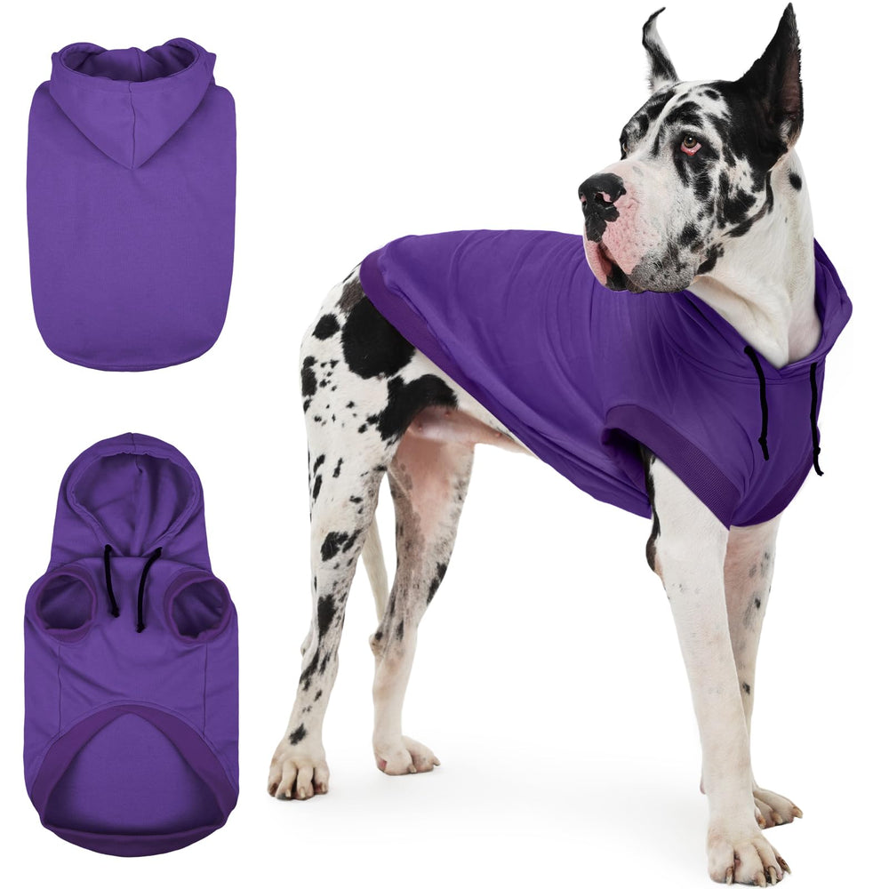 IECOii sudadera para perros grandes, vista frontal, cómoda para días frescos
