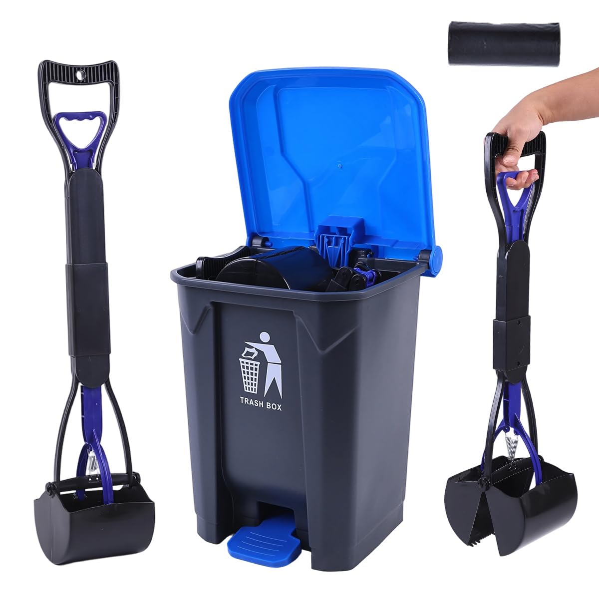 ienjoyed bote-basura-perro-20l con tapa bloquea olores para uso exterior
