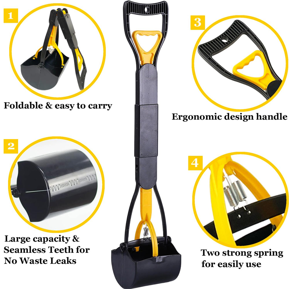 ienjoyed pooper scooper cierre fuerte para recogida controlada