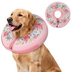 IEUUMLER collar inflable de recuperación, vista lateral, protege la herida sin incomodar.