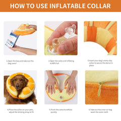 IEUUMLER diseño adorable collar inflable, añade un toque tierno mientras protege.