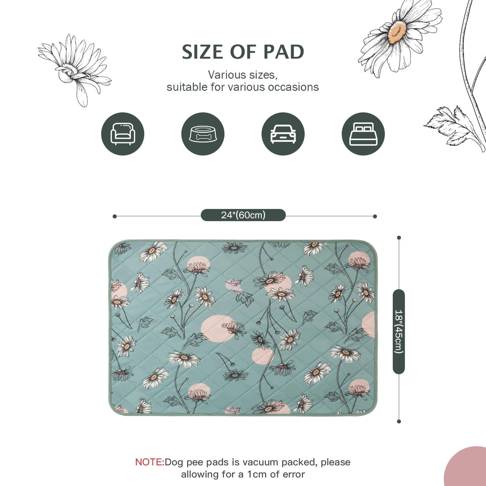IEUUMLER tapete con diseño Daisy verde facilita limpieza y orden en casa