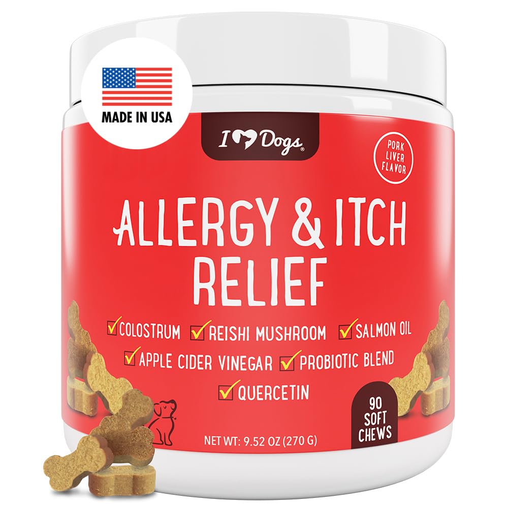 iHeartDogs alergia prurito, aceite de salmón: posible alivio de la irritación cutánea.