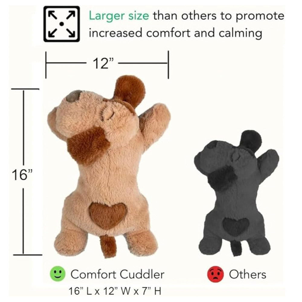 iHeartDogs Peluche suave y lavable para fácil limpieza tras lamidos.