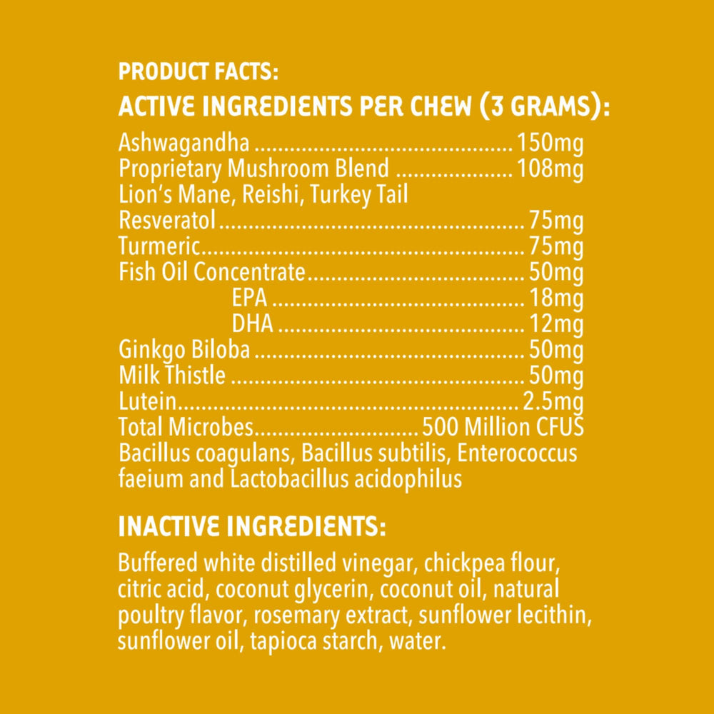 iHeartDogs Senior Super 7: probióticos para digestión y equilibrio intestinal.