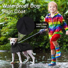 IKIPUKO capa lluvia para perro reflectante mejora visibilidad nocturna