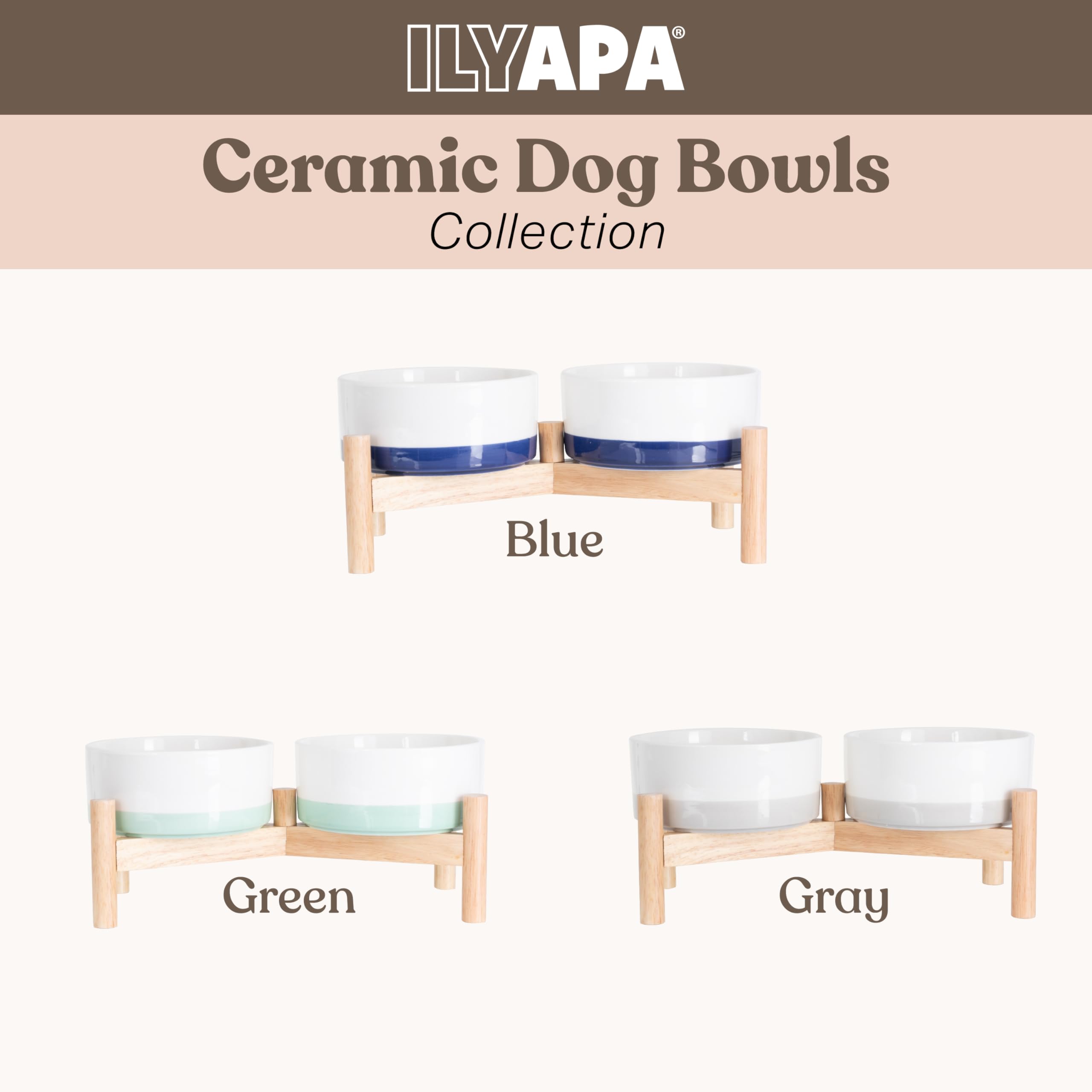 Ilyapa uso diario: tazones elevados para perro mediano en casa con mayor comodidad