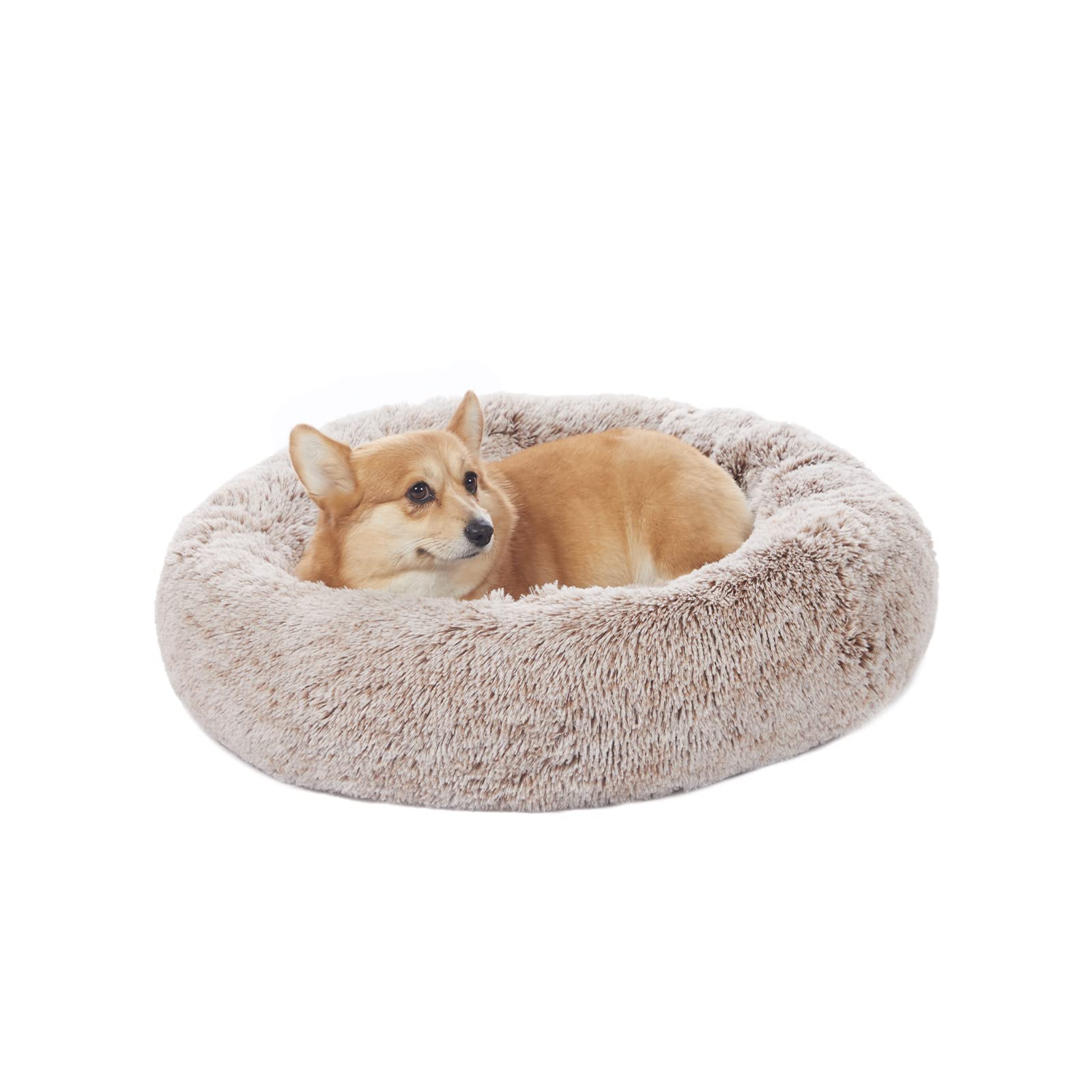 Bedfolks Cama para Perro Donut – frente: diseño envolvente para descanso cómodo.