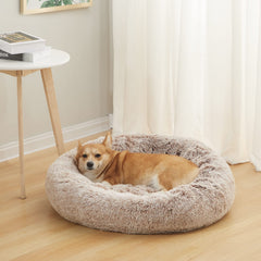 Bedfolks Cama Donut – tacto peluche: sensación suave y cálida para dormir.