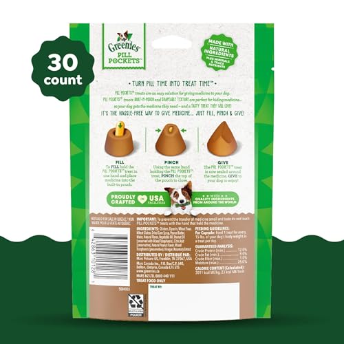 Greenies bolsitas para pastillas, relleno mantequilla cacahuate, sabor apetitoso