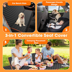MIXJOY Truck Back Seat Cover for Dogs – Waterproof, Nonslip Pet Seat Cover for Trucks