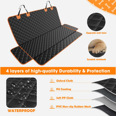 MIXJOY Truck Back Seat Cover for Dogs – Waterproof, Nonslip Pet Seat Cover for Trucks