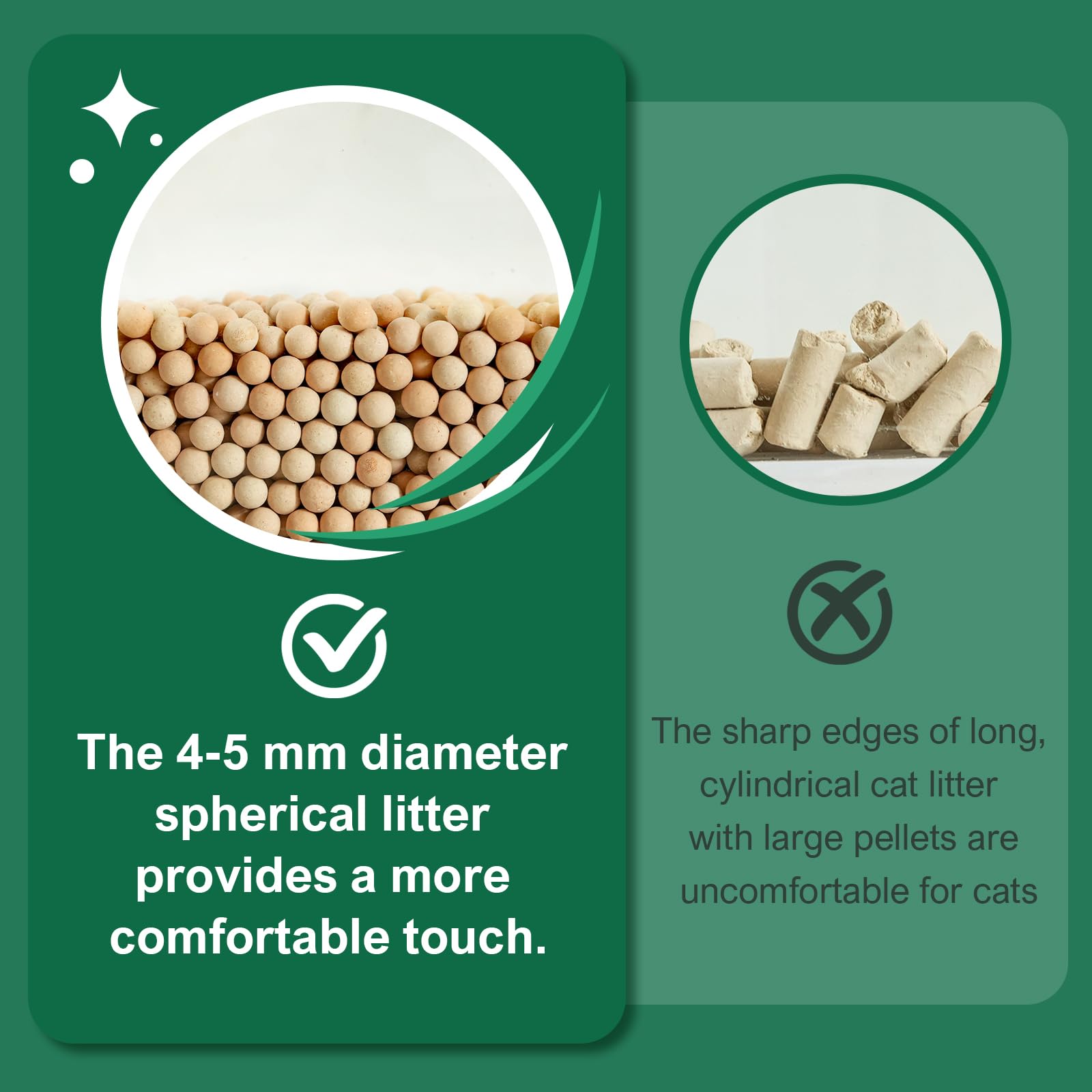 IMMCUTE granulos 4,5 mm, superficie amable para las patas y menos deslizamiento.