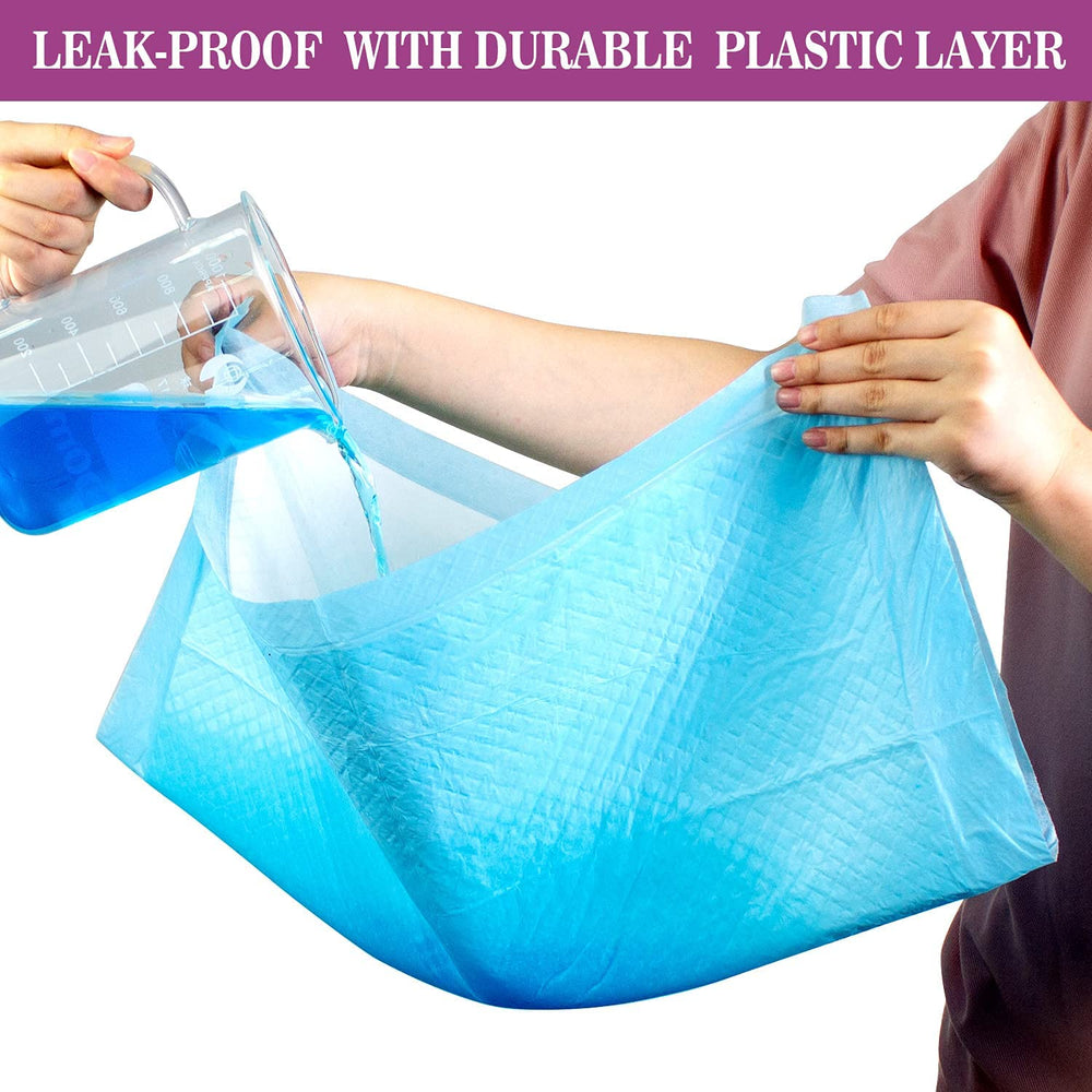 IMMCUTE pads con respaldo impermeable y borde anti derrames.