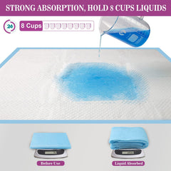 IMMCUTE pads con tecnología flash-secado para secado rápido.
