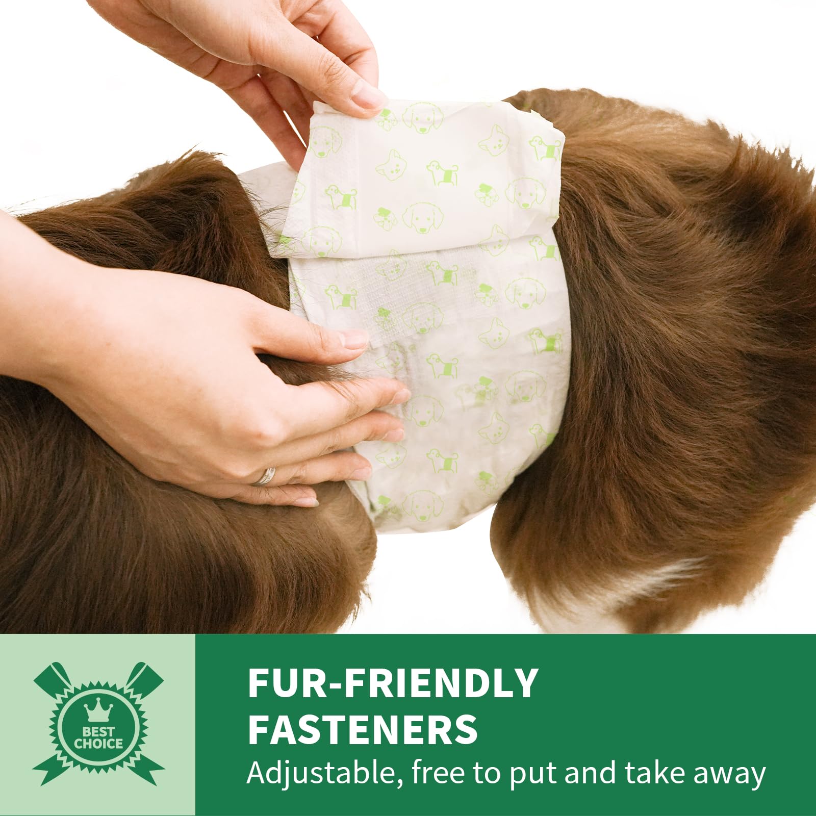 IMMCUTE pañales para perros machos grandes, varios tamaños disponibles