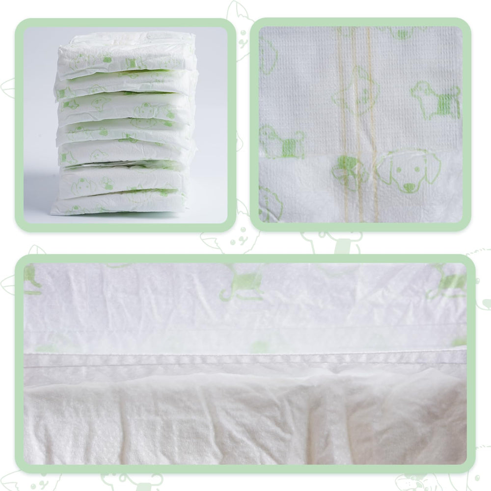 IMMCUTE sensación fresca en panales para perro macho, higiene mejorada.