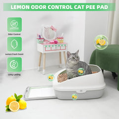 Almohadilla IMMCUTE ultra absorbente para gatos, absorbe líquidos rápidamente.